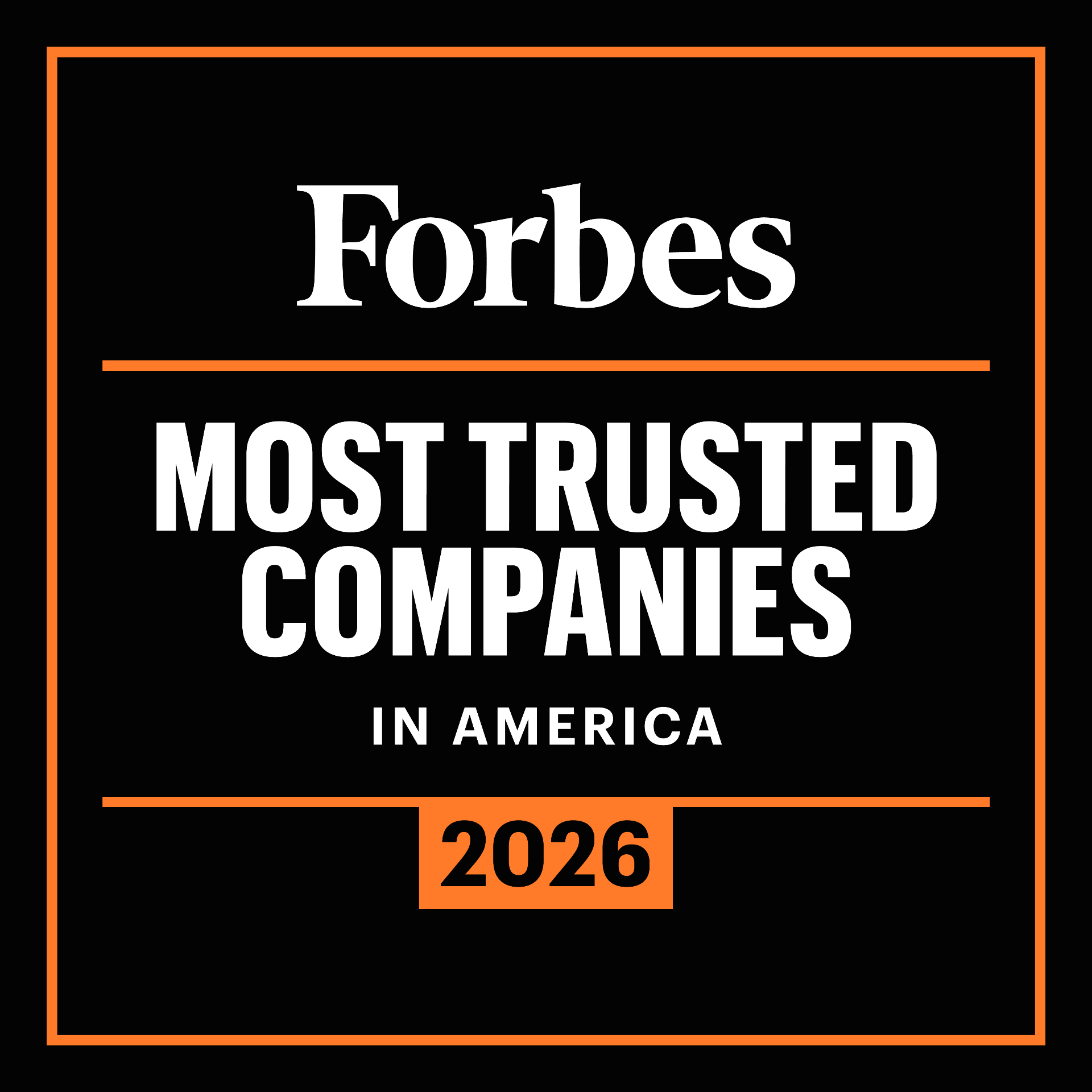 Forbes Most Trusted Companies in America 2026